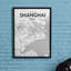 Shanghai City Map - No Frame Print-2103275877