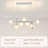 7-Light Crystal LED Linear Chandelier