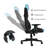 Inbox Zero Adjustable Ergonomic Swiveling PC & Racing Game Chair-659552253