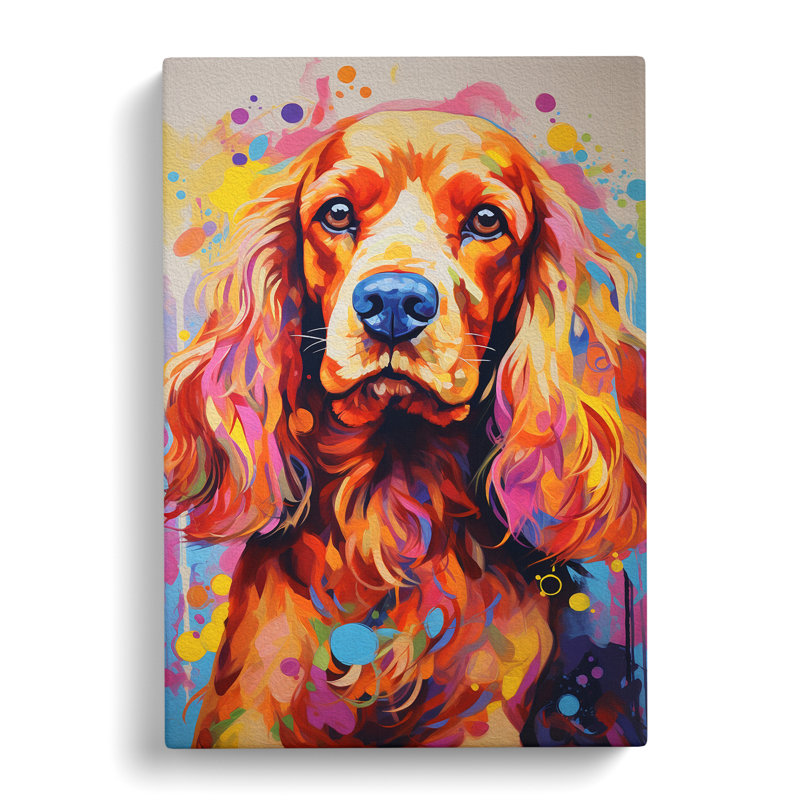 Cocker Spaniel Informel - Print, 76cm H x 50cm W x 3cm D
