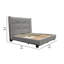 Lit Bea avec pied de lit avec rangement, revêtement en faux lin-115686158-115686159