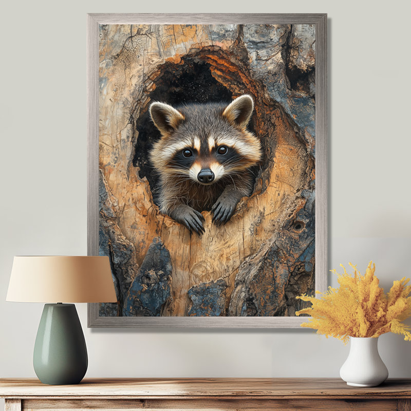 Gerdien - animaux, art mural, salon, H 44 po x l 34 po, Reproduction encadrée d'une seule photo, Argent argent