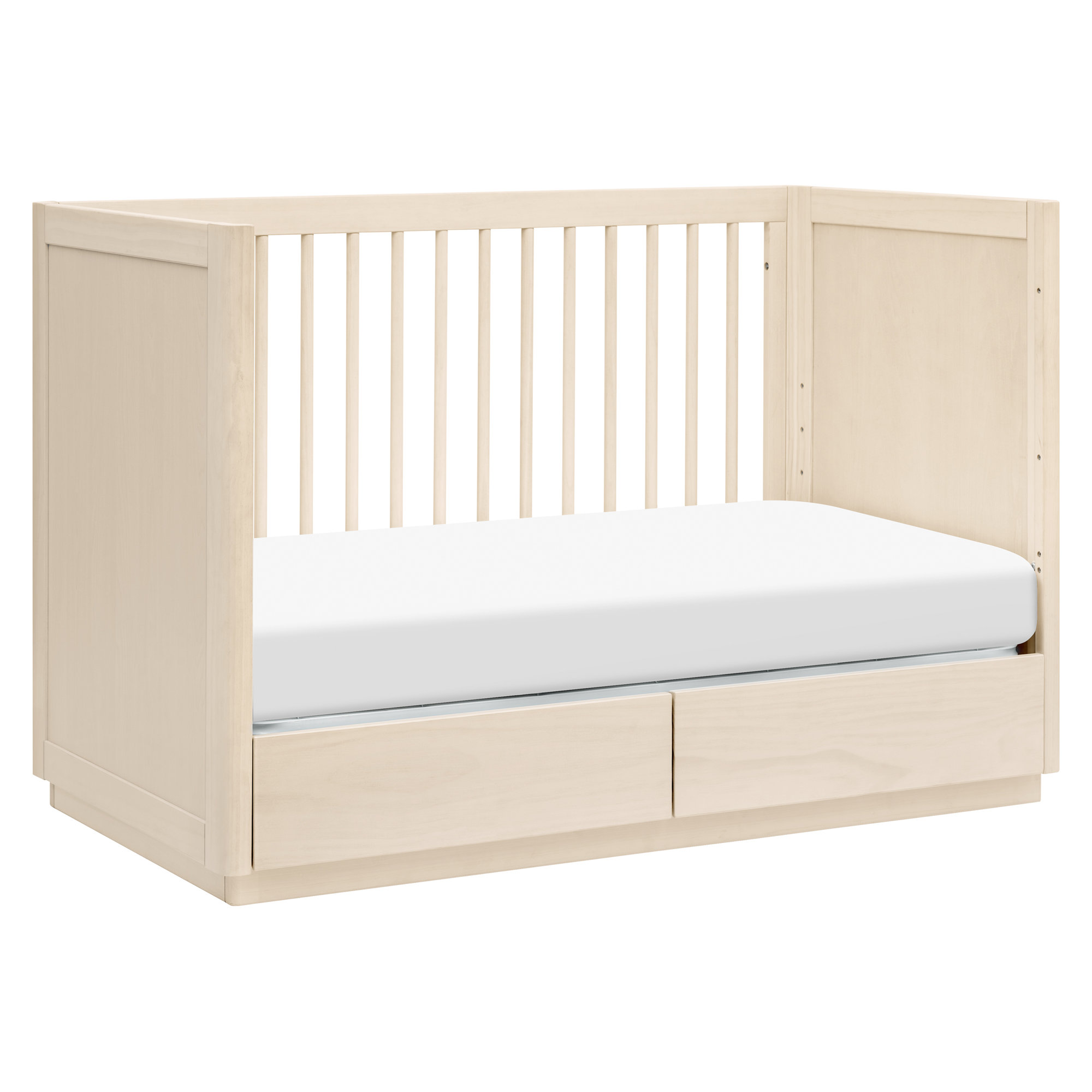 Bento 3-in-1 Convertible Crib with Storage, Washed Natural