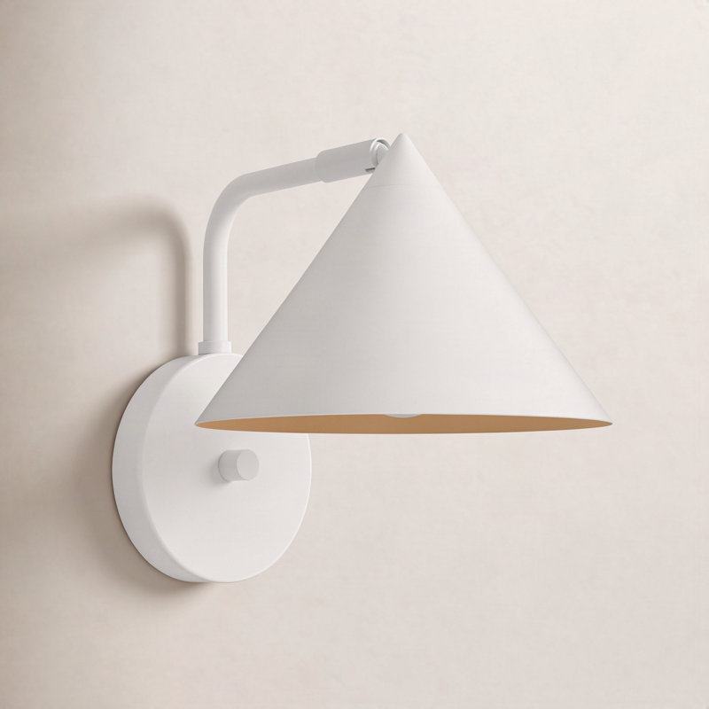 Applique murale en acier Ireland, Blanc