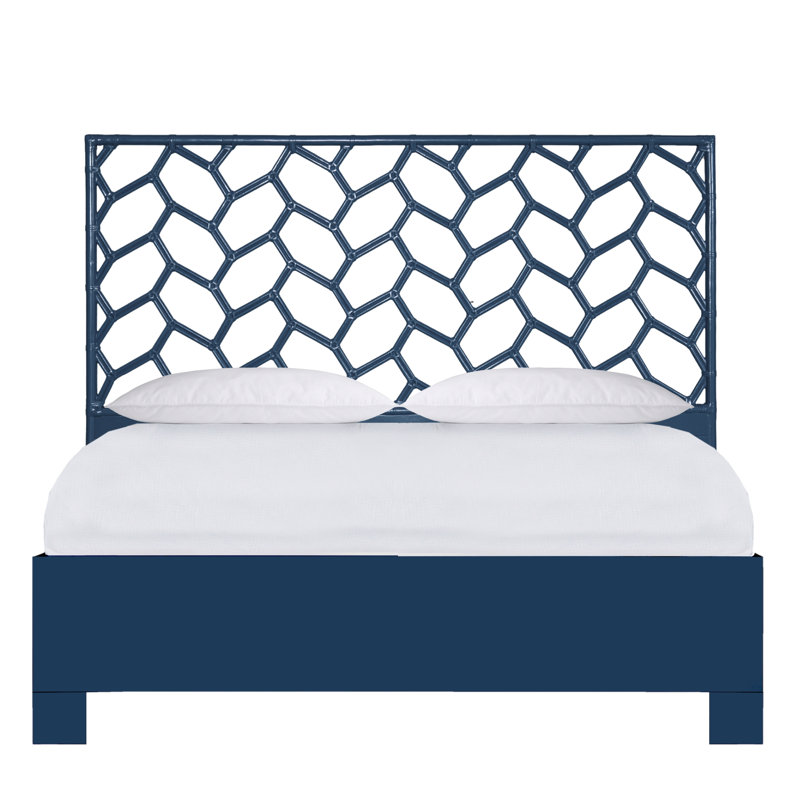 Lit standard Silas, Très grand, Bleu marine