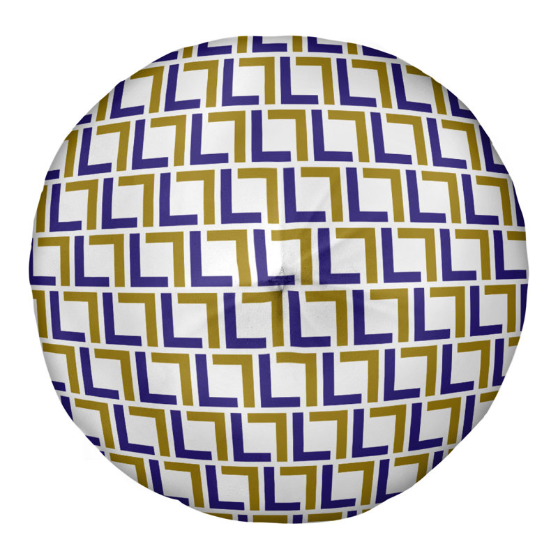Housse de coussin et insert Baltimore Football Luxury, Noir / mauve / blanc, 26 po x 26 po