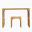 Ensemble de table et banc de salle à manger en pin naturel