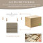 Rangement pour salle de bain peu encombrant | Bois d'ingénierie | Style moderne | Meuble-lavabo mural avec lavabo