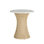 Marina Wicker Circle Pedestal Side Table - 22 In. W X 24 In. H
