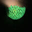 Keesler Tiffany Sconces Lamp Green Leaves Stained Glass Half Moon Pull Chain Switch LED Bulb 12"W*6"D*7"H