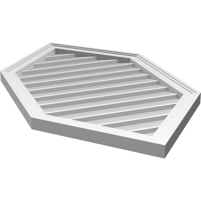 Ventilé vertical à pignon vertical 13/12 po, H 42 po x l 22 po x P 1,5 po