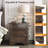 Radelange 3 - Drawer Solid Wood Nightstand with USB-2098167513