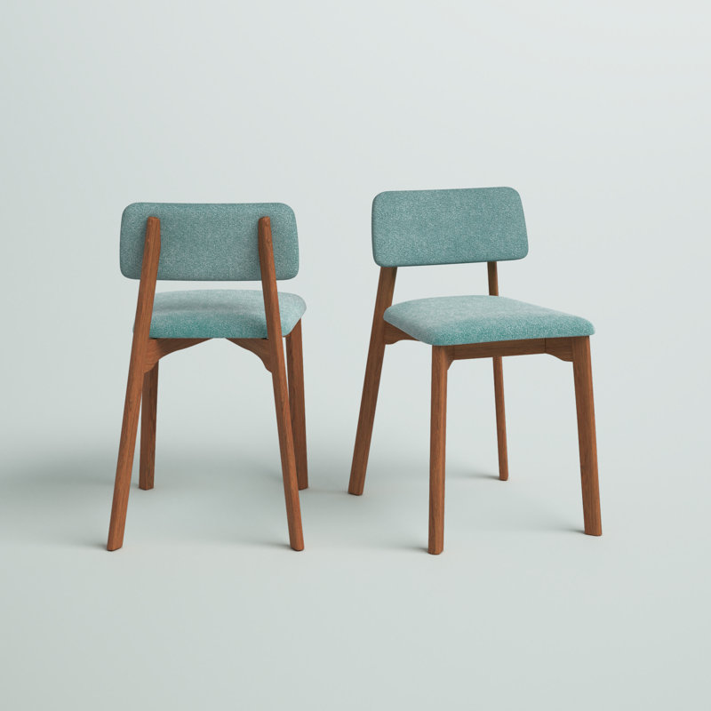 Boston 19'' H Upholstered Side Chair, Blue