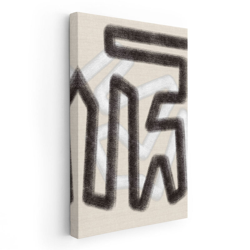 Mod Abstract 1 - reproduction d'art sur toile, H 18 po x l 12 po