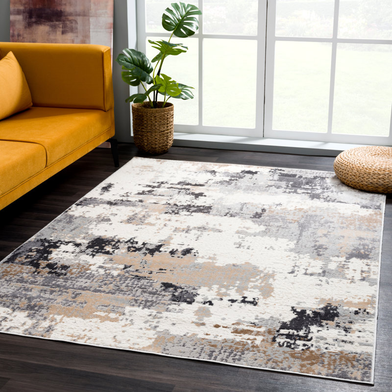 Haenisch Abstract Indoor Rug, Rectangle 4' x 6'