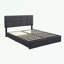 Ensemble de chambre à coucher 2 pièces avec lit grand et repose-pieds avec pieds en métal-301336651