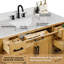 Meuble-lavabo simple 48 po avec tiroir, tablette, prise de courant et plateau en marbre d'ingénierie-2137449787-2137449799