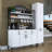 Modern Multi-Purpose Cabinet, White, 63.0 x 78.1 x 15.7 inches | 100% Melamine Coated E1 Quality Chipboard, Thickness: 0.7 inches | Sleek Design Perfect for Home Storage & Organization, Durable and Stylish