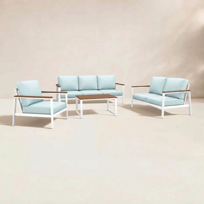 Ronquillo 4 Person Seating Group With Sunbrella Cushions