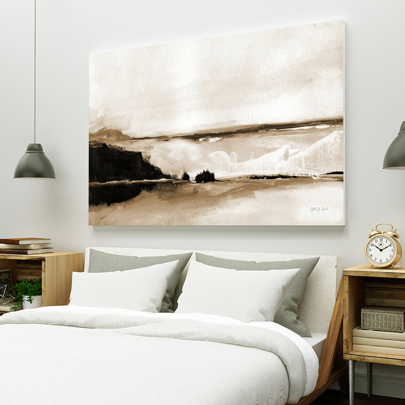 «Vintage Landscape Mountainside» par Yvette St. Amant, H 54 po x l 84 po
