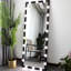 Miroir de plancher pleine longueur 3 couleurs pour le vestiaire: noir 63 po x 24 po, fixation murale, commande tactile, corps en aluminium.-1016487924-1016487925