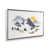 Cadre flottant en chrome poli
