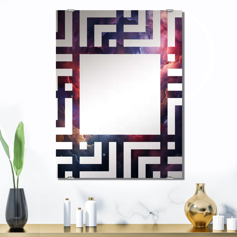 Miroir mural décoratif Galaxy Nebula Odyssey II - Galaxies MIR139177, 32 po x 24 po