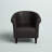 Liam Faux Leather Barrel Chair-1487494434