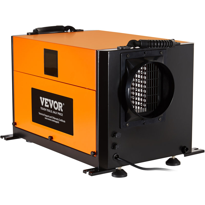 VEVOR 190 Pints Orange and Black Commercial Dehumidifier with Pump