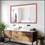 Miroir de salle de bain rectangulaire surdimensionné avec cadre en aluminium