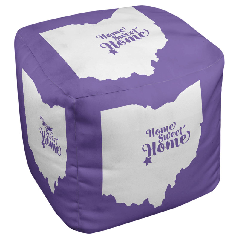 Repose-pieds à cubes columbus the home, Mauve