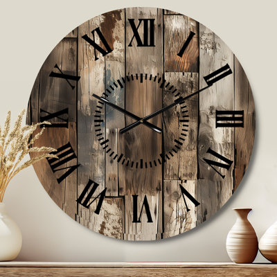 Horloge murale rustique rustique