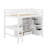 Full Size Loft Bed With Desk And Drawers-1170050524
