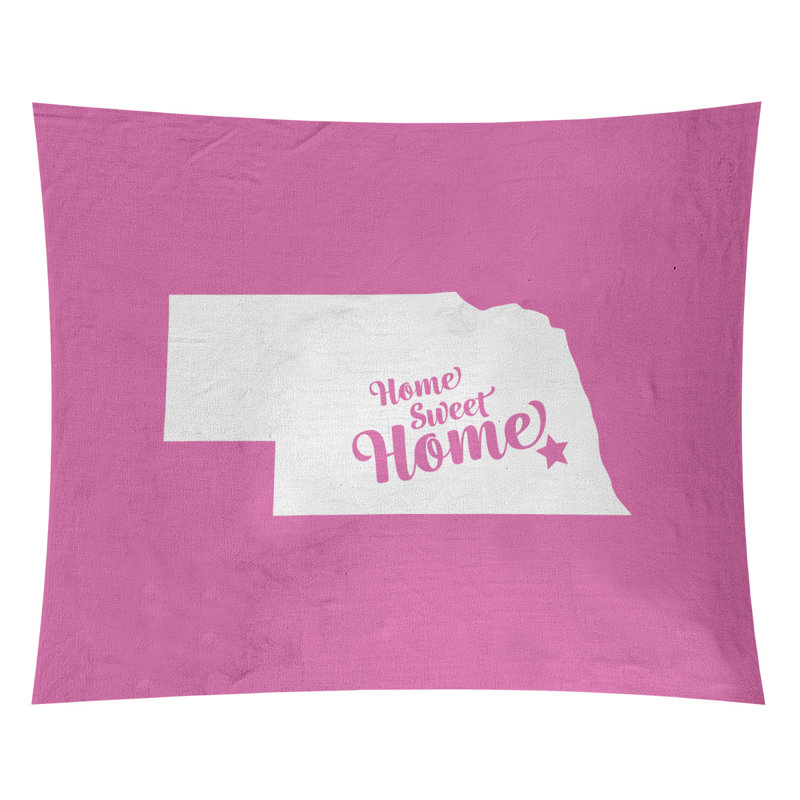 Tapisserie Home Sweet Lincoln, H 27,5 po x l 37,5 po, Rose
