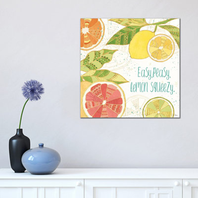 Citrus Splash III by Veronique Charron - Wrapped Canvas Print
