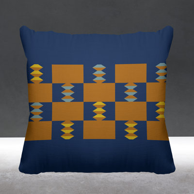 Crystal Tribal Kente Inspired Square Indoor Pillow Cover