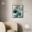 Décoration murale de salle de bain Deepwater Leaves I par Art Remedy, cadre noir, 16 x 20-41548448-41548453