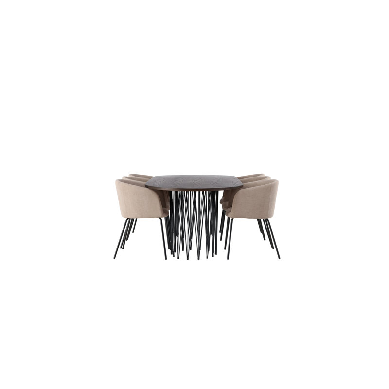 Mahia 6 - Person Dining Set