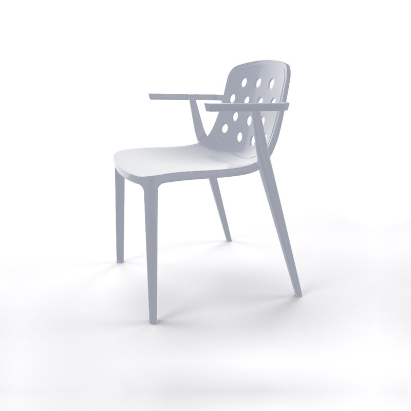 Fauteuil de patio Isidora, Gris perle