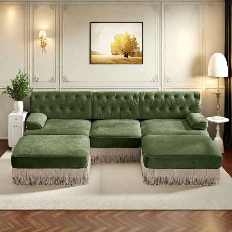 Canapé Chesterfield, Vert