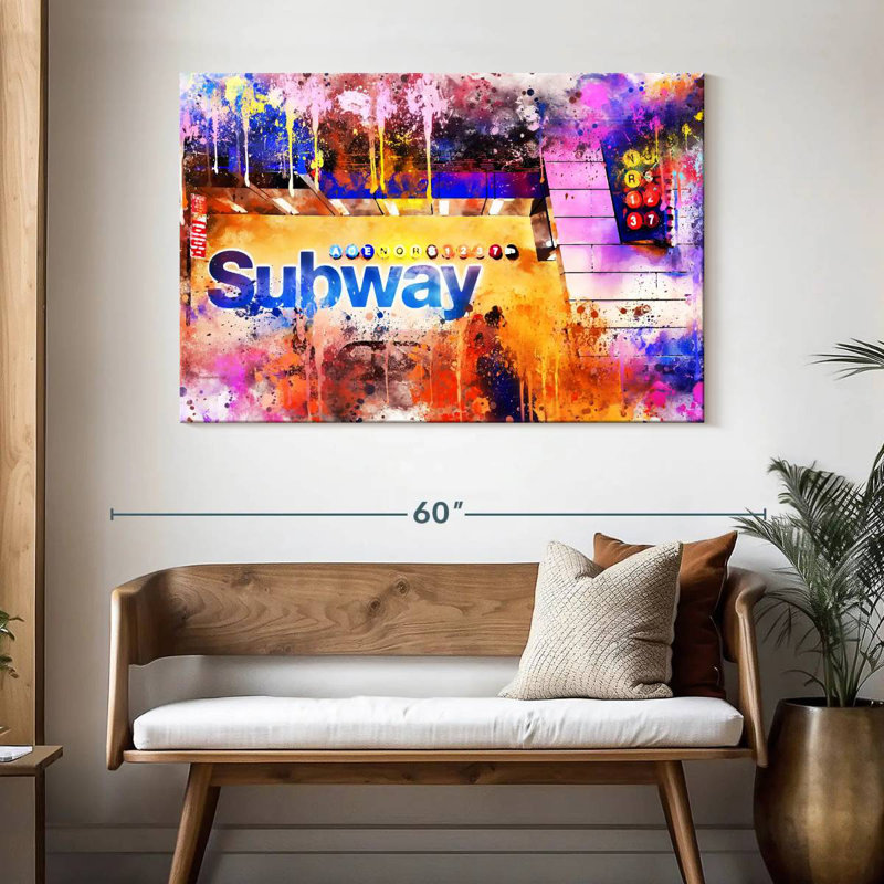 Ravi Subway I, H 32 po x l 48 po