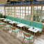 Banc rembourré en similicuir Light Luxury