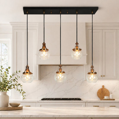 Loram 5-Light Dimmable Linear Pendant 