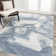 Ciasia Abstract Two-Tone Modern Blue/Cream Rug