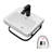 17"L x 14"W Wall Mount Bathroom Sink Ceramic Rectangular Console Bathroom vessel Sink with Basin Faucet and Bracket Base