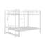 Lit superposé double en métal avec lumière DEL et tablettes en filet-955078071