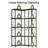 5-Shelf Corner Bookcase, L-Shaped Bookshelf
