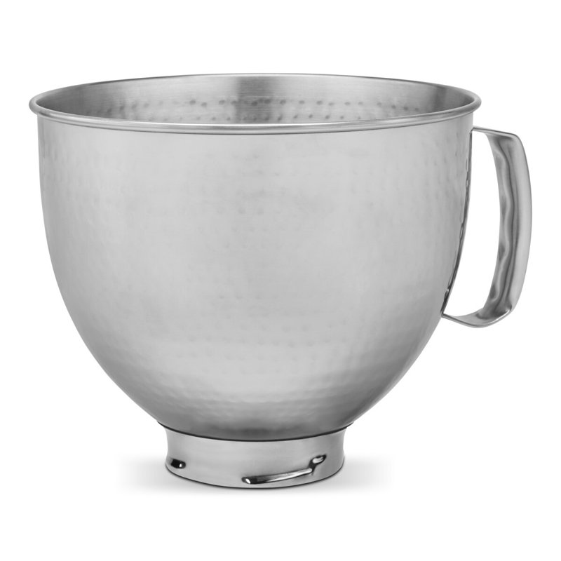 KitchenAid 4.8L Hammered Stainless Steel Mixing Bowl