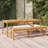Tynette Solid Wood Acacia Outdoor Bench