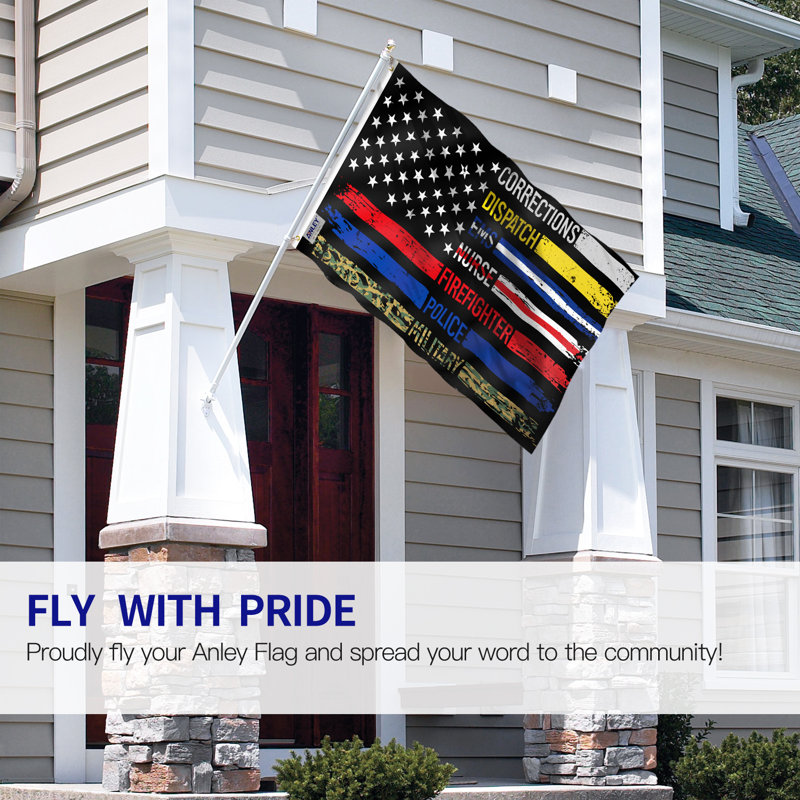 Multi Line American Flag Polyester 3 x 5 ft. House Flag